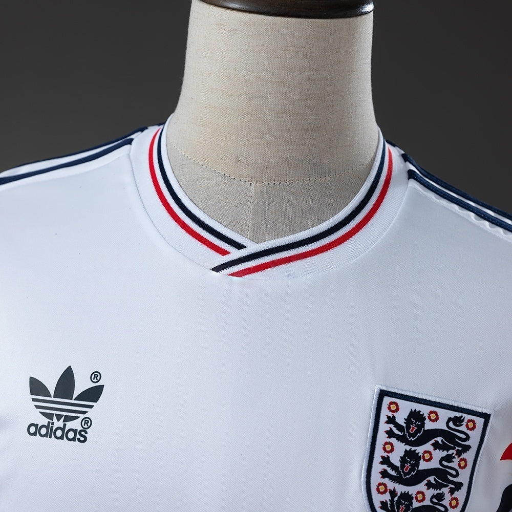England 1990 Home Retro Long Sleeve Jersey