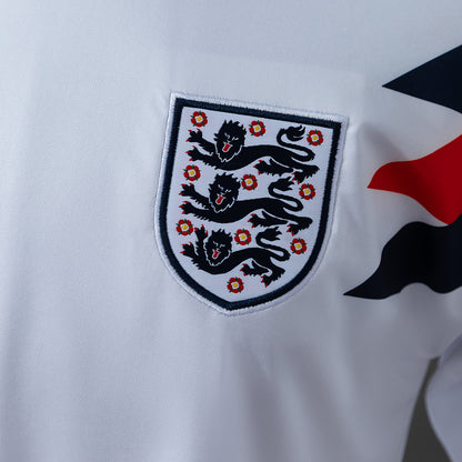 England 1990 Home Retro Long Sleeve Jersey